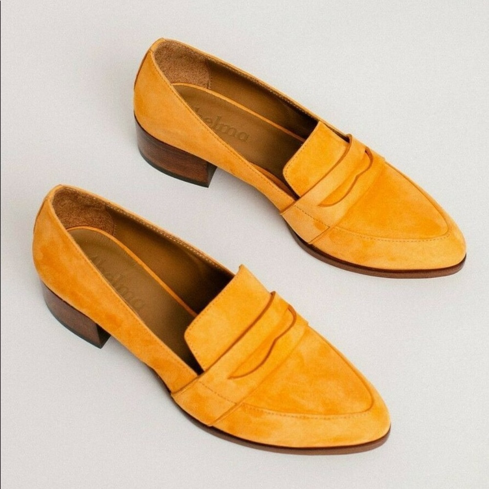 Thelma Penny Loafers in Tangelo Size 38